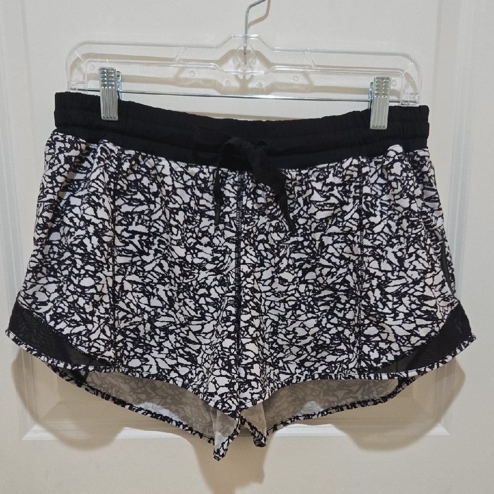 Lululemon Athletica Black and White Athletic Shorts
